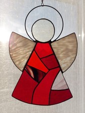 Tiffany Glasfensterbild Engel