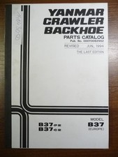 x 256 Yanmar B 37  Ersatzteilliste parts list Ersatzteilbuch