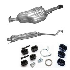 Auspuff mitteltopf / Endtopf für Opel Astra Astra G Coupé, Cabrio +Montagesatz