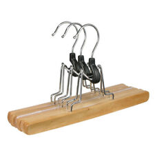 Hosenspanner Hosen-Spanner Hosenbügel Kleiderspanner, aus Holz/Metall, 3er-Set