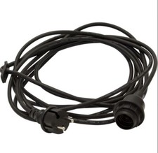 Kabel mit E27 Lampenfassung für Außenleuchten Lampenschirme Hängeleuchten 5m