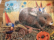 Zwerge auf Kaninchen, MB Puzzle, 200 Teile, 80er Jahre