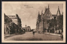 Ansichtskarte Elbing / Elblag, Partie in der Friedrichstrasse 