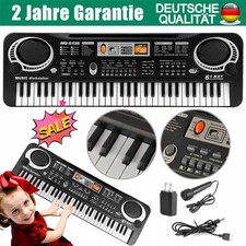61Tasten Digital Musik Keyboard Kinder Elektronische Tastatur Klavier+Mikrofon