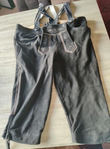 Leder kniebundhose mit latz - leder-kniebundhose,