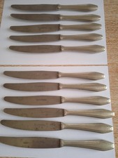 11 Messer, Silberauflage