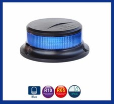 LED Rundumleuchte BLAU mit MAGNET Warnleuchte LED Kennleuchte E9 R65 R10 12/24V