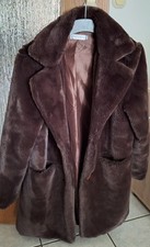 Mantel Webpelz S/M Braun Neuwertig Top Zustand