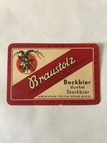 Bieretikett braustolz brauerei - bieretikett, braustolz-brauerei