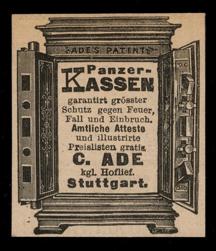 Alte werbung reklame - werbung, 1887
