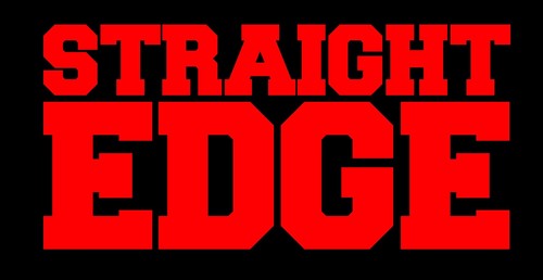 Straight edge aufkleber sxe - edge,