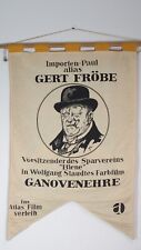 Alter Wand-Wimpel Stoff-Banner - Gerd Fröbe Ganovenehre Sparverein Biene 60er J.