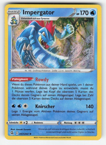 Impergator 057 264 holo rare - impergator,