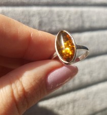 Bernstein Ring 925 Silber 💛