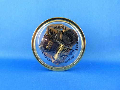 Vintage runder briefbeschwerer - vintage,