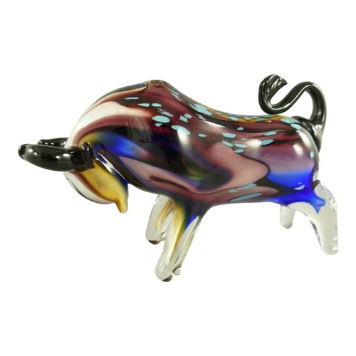Glasfigur bulle stier murano - glasfigur,