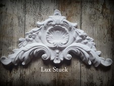 4x Gips Verzierung Ecken Dekor