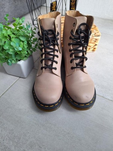Women martens boots - martens, beige