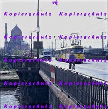 6x6 Color DIA, Straßenbahn Dresden DVB Tatra-Traktion Wagen 913 4.5.94