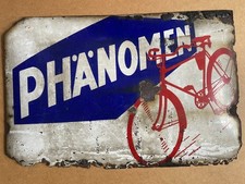Altes Fahrrad Emailschild original Reklame PHÄNOMEN Zittau Emaille Schild Presto