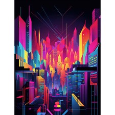 Neon Abstrakt Metropole