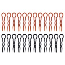 24Pcs Plastik U-förmige Haarnadel Fräulein Haargabel Haarschmuck Für Damen