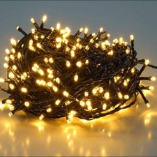 LED Lichterkette 2m-100m Weihnachtsbeleuchtung für Innen Außen Warmweiß Leuchte