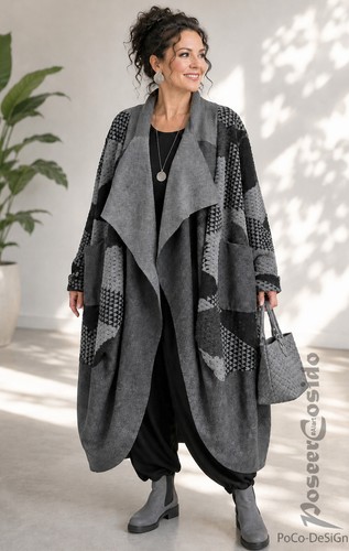 Lagenlook ballonmantel mantel - lagenlook,