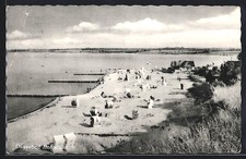 Hohwacht, Blick auf das Strandbad, Ansichtskarte 1959 