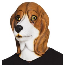 Hundemaske aus latex beagle - latex, /