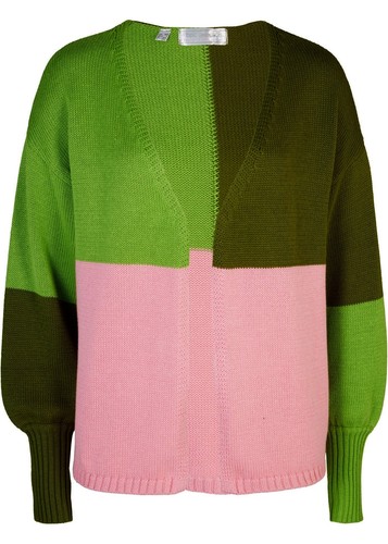 Strickjacke mit ballonärmel - strickjacke,