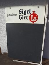 Sigel Bier Brauerei Tafel Preis Kreise Original rar selten Antik Pfullingen