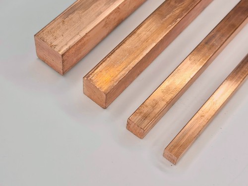 Kupfer stange cu99 vierkant - cu99,9,