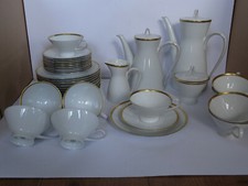 Rosenthal Form 2000 Weiß mit Goldrand Kaffeeservice Teeservice 10 Pers. 34 Teile