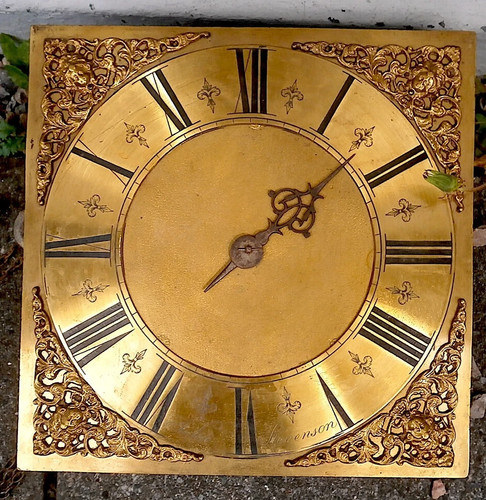 Longcase clock dial - longcase,
