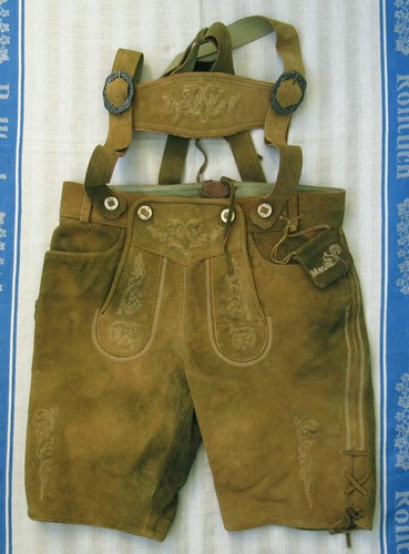 Braungrüne lederhose - lederhose,