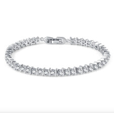 TENNIS ARMBAND IN SILBER CUBIC