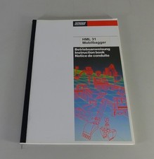 Betriebsanleitung / Handbuch Schaeff Mobilbagger HML 31 Stand 01/1996