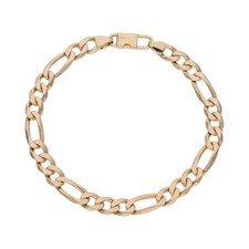 Armband Roségold 585 Figaro