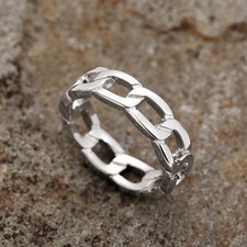 Ring Gold Silber Rose Hollow