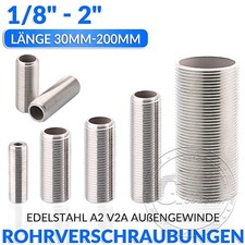 Außengewinde Edelstahl Rohr