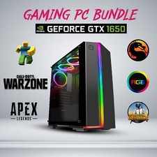 Gaming PC Desktop i5 i7 2TB 16GB RAM NVIDIA GTX 1660 Windows 10 Computer WiFi