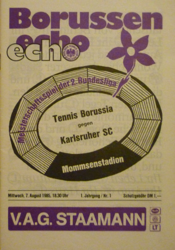 Stadionheft tennis borussia - stadionheft,