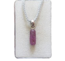 Rosa Turmalin Rubellit Kristall Anhänger 925 Silber Nr. 4533