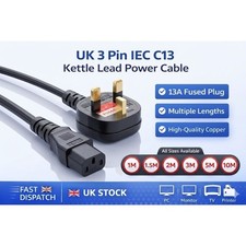 Netzkabel UK Stecker auf