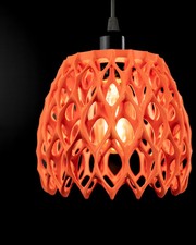 3D-gedruckter Lampenschirm in Wunschfarbe – Modernes geometrisches Invader Penda