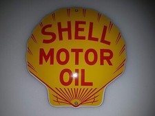 SHELL MOTOR OIL, Gelb