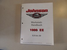 1999 Werkstatthandbuch Johnson Außenborder 9,9 15 25 30 PS Werkstattbuch
