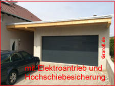 KOMPLETTE ROLLTOR 55mm NACH MAß ElektroFunk Tore Garagentor Rolladen Garagentore