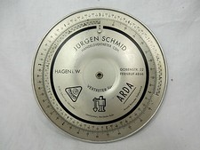 Seltene ungewöhnliche Rechenscheibe Jürgen Schmid Handelsvertreter Idealspaten 